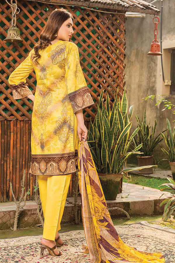 Gul-e-Jaan P/Lawn`22 D#1804 Yellow