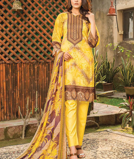 Gul-e-Jaan P/Lawn`22 D#1804 Yellow