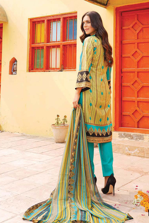 Gul-e-Jaan P/Lawn`22 D#1805 D Green