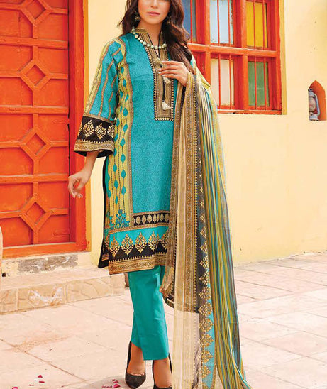Gul-e-Jaan P/Lawn`22 D#1805 D Green
