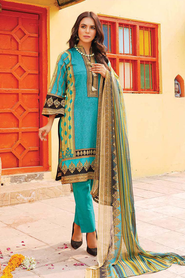 Gul-e-Jaan P/Lawn`22 D#1805 D Green