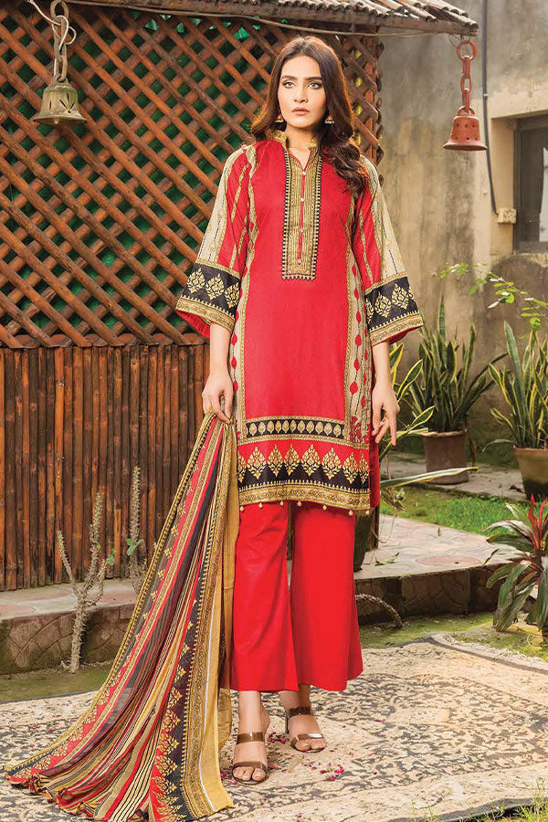 Gul-e-Jaan P/Lawn`22 D#1805 Red