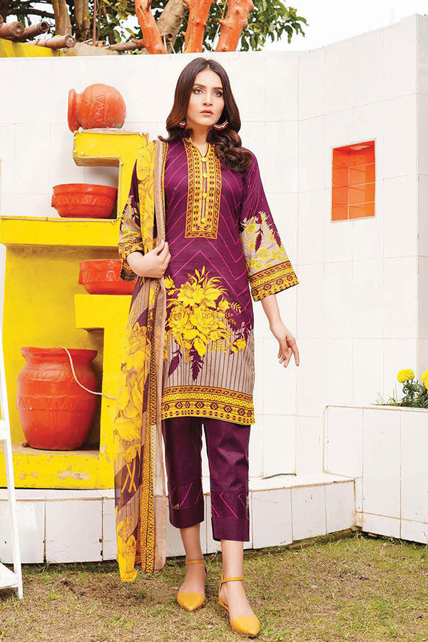 Gul-e-Jaan P/Lawn`22 D#1806 Purple
