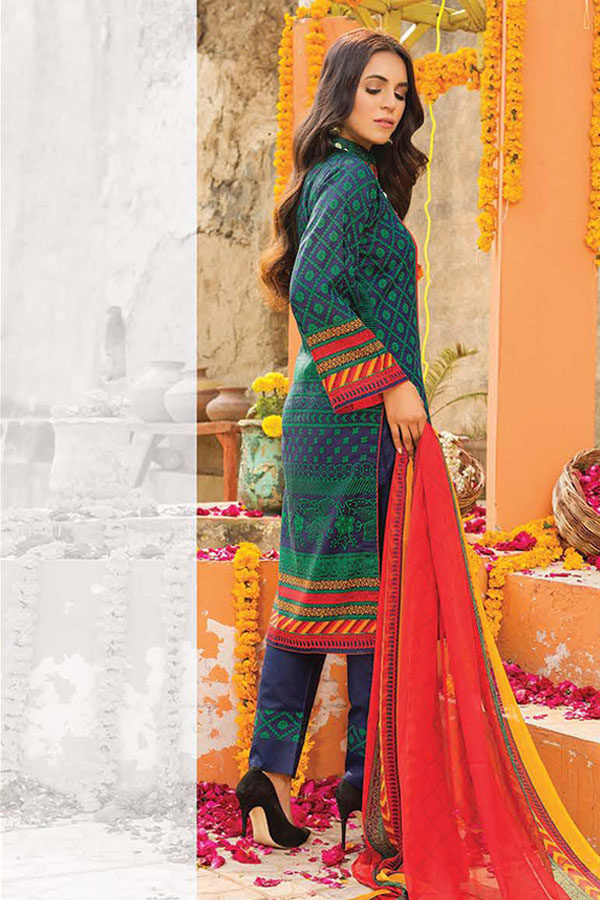 Gul-e-Jaan P/Lawn`22 D#1809 N Blue