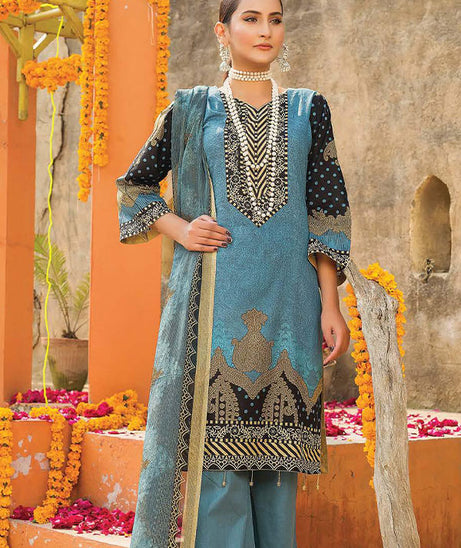 Gul-e-Jaan P/Lawn`22 D#1811 D Grey