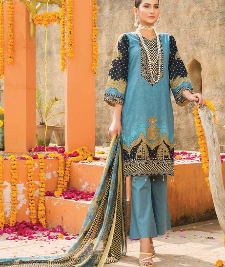 Gul-e-Jaan P/Lawn`22 D#1811 D Grey
