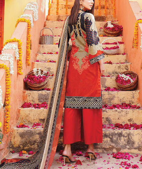 Gul-e-Jaan P/Lawn`22 D#1811 Red