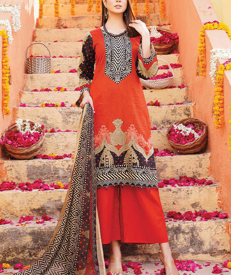 Gul-e-Jaan P/Lawn`22 D#1811 Red
