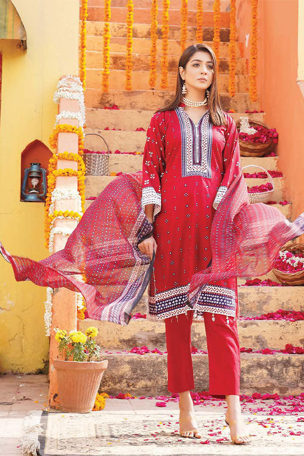 Gul-e-Jaan P/Lawn`22 D#1813 Maroon