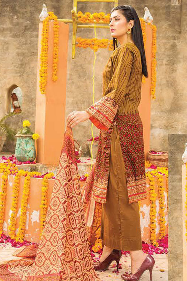 Gul-e-Jaan P/Lawn`22 D#1815 D Brown