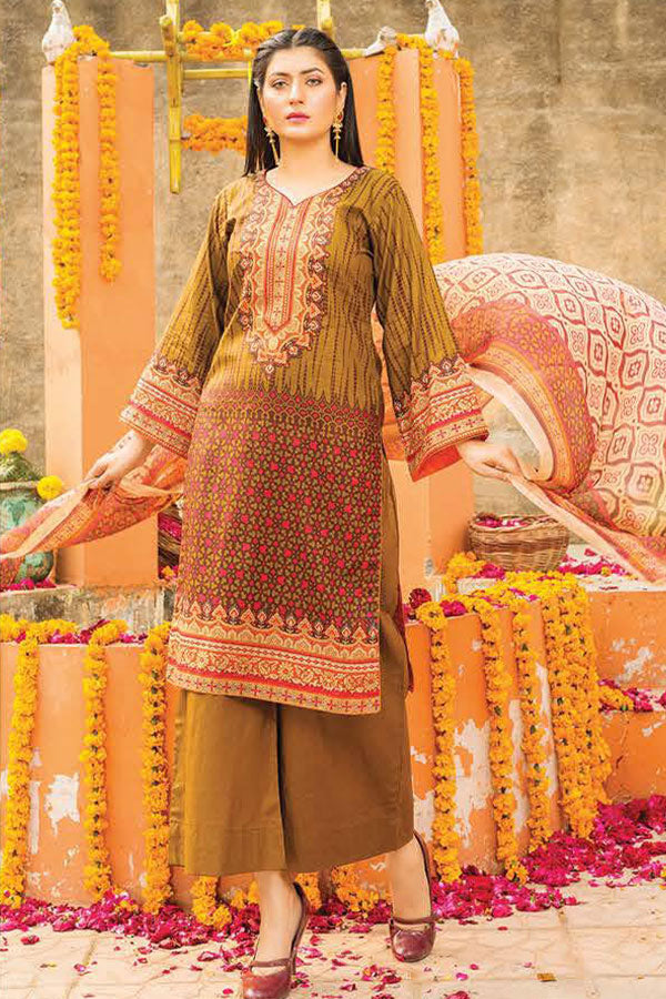 Gul-e-Jaan P/Lawn`22 D#1815 D Brown