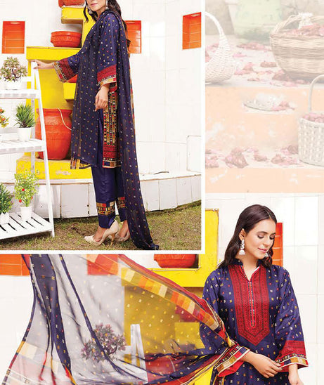 Gul-e-Jaan P/Lawn`22 D#1817 Blue