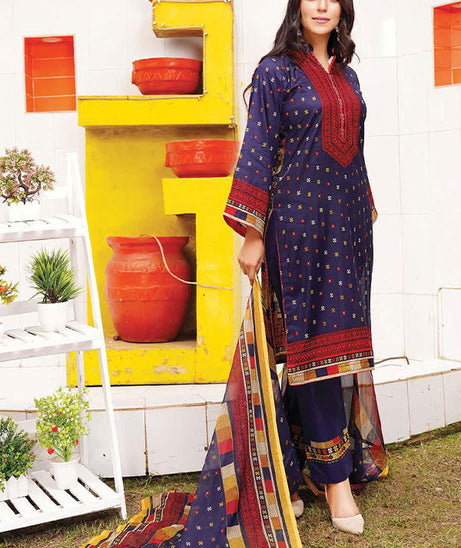 Gul-e-Jaan P/Lawn`22 D#1817 Blue