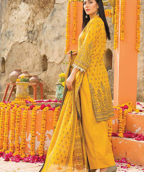 Gul-e-Jaan P/Lawn`22 D#1819 Yellow