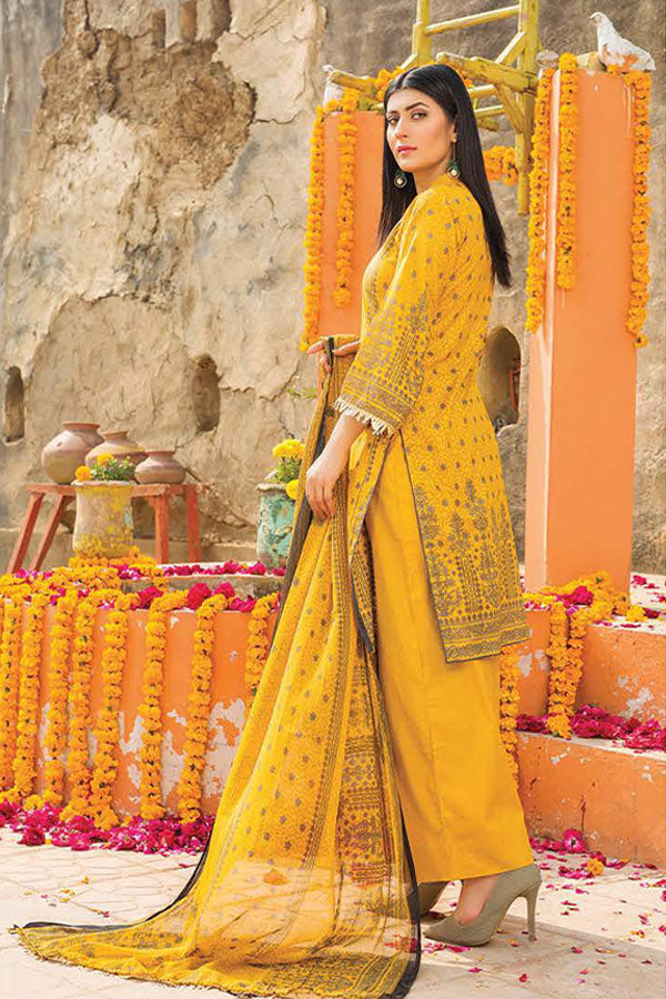 Gul-e-Jaan P/Lawn`22 D#1819 Yellow