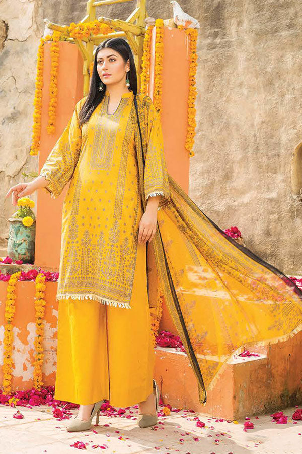 Gul-e-Jaan P/Lawn`22 D#1819 Yellow