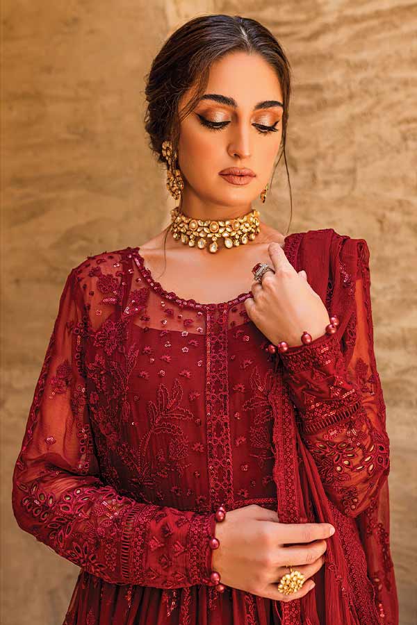 Gulaal Embroidered Chiffon'22 EC#01 ZAARIYA