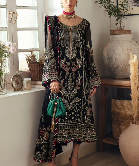 Gulaal Embroidered Chiffon’23 D#06 (NOIR)