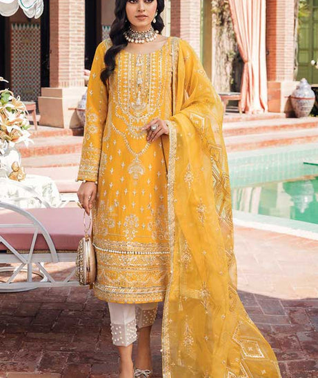 Gulaal Luxury Lawn Collection'22 D#7 MAHTAB