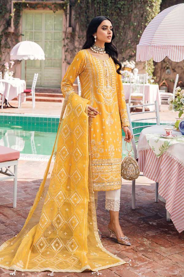 Gulaal Luxury Lawn Collection'22 D#7 MAHTAB
