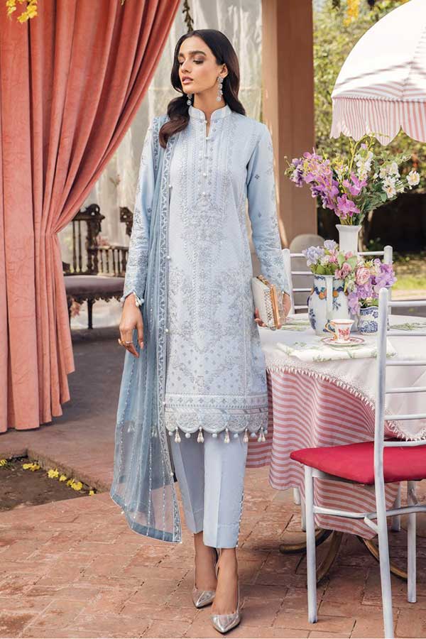 Gulaal Luxury Lawn Collection'22 D#8 AZALEE