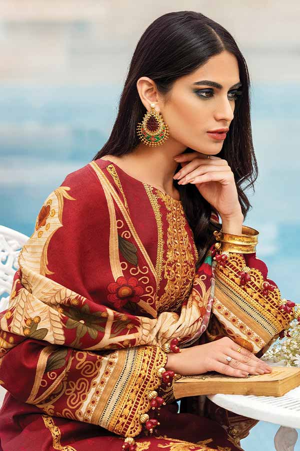 Gulaal Winter Shawl Collection'21 GW#02