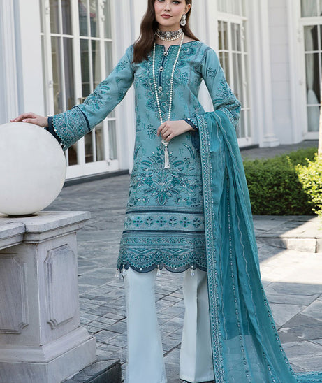 Gulaal Luxury Lawn Collection`23 D#04 (FAIROUZAH)