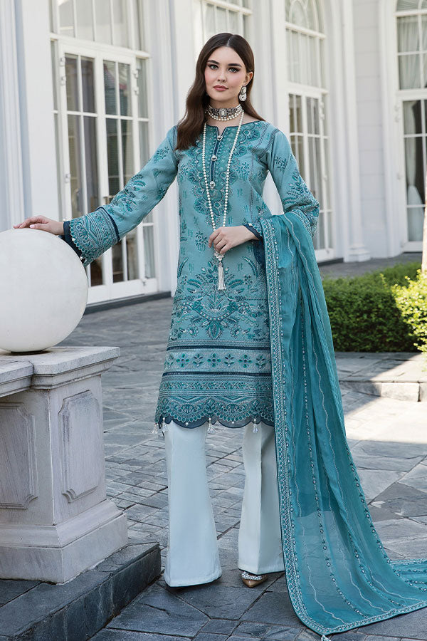 Gulaal Luxury Lawn Collection`23 D#04 (FAIROUZAH)