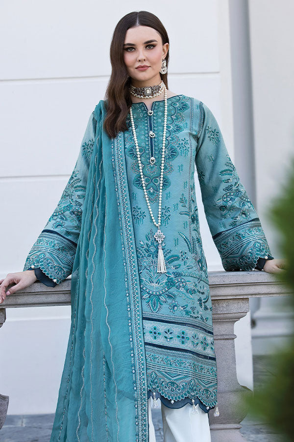 Gulaal Luxury Lawn Collection`23 D#04 (FAIROUZAH)
