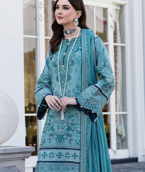 Gulaal Luxury Lawn Collection`23 D#04 (FAIROUZAH)