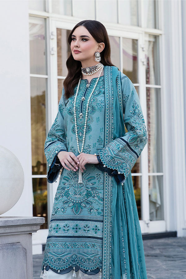 Gulaal Luxury Lawn Collection`23 D#04 (FAIROUZAH)