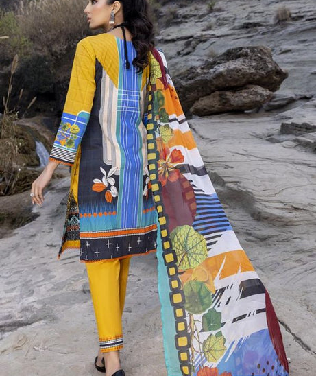 Gull Rukh Daman Chikankari`22 Golden