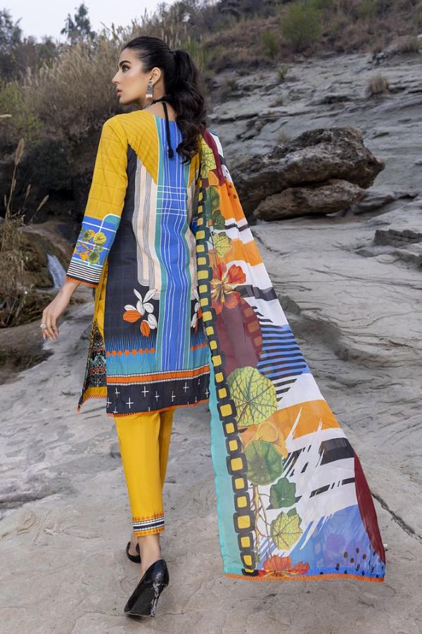 Gull Rukh Daman Chikankari`22 Golden