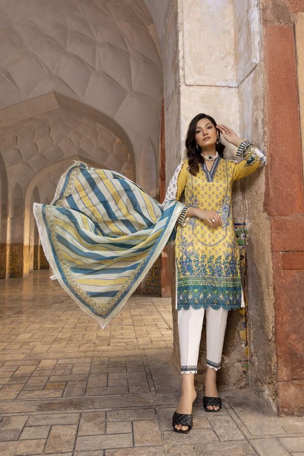 Gull Rukh Daman Chikankari`22 Pista