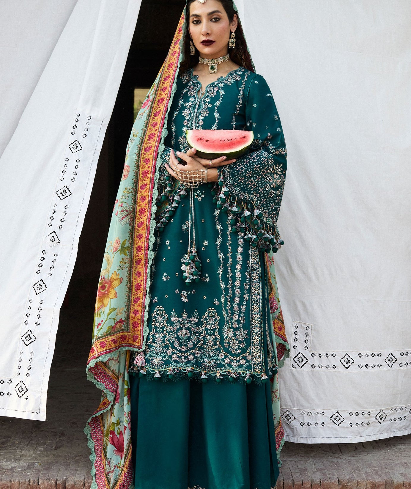 Hussain Rehar Nirmal S/S Luxury`25 (Saher)