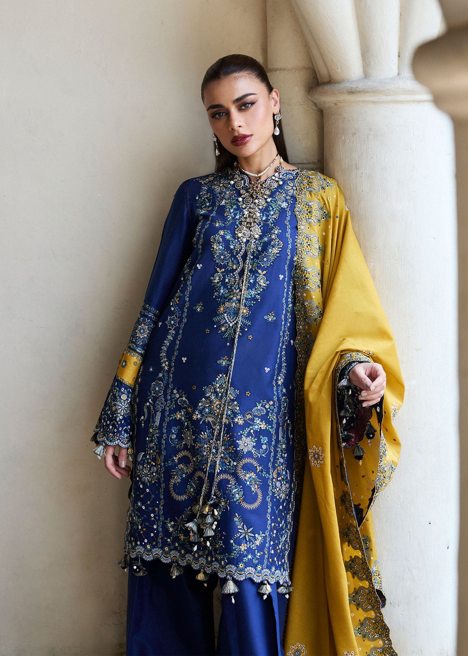 Hussain Rehar Luxury Lawn`25 (Riviera)