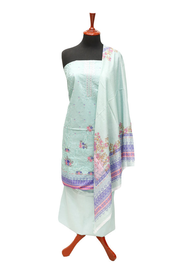 HZ Print Emb Lawn 3Pcs`22 D#104 Pista