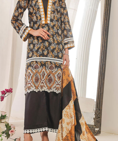 Hafiz Aaliya Emb Lawn`25 D#3 (Black)