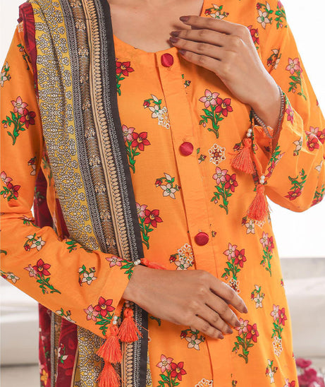 Hafiz Aaliya Emb Lawn`25 D#4 (L Orange)