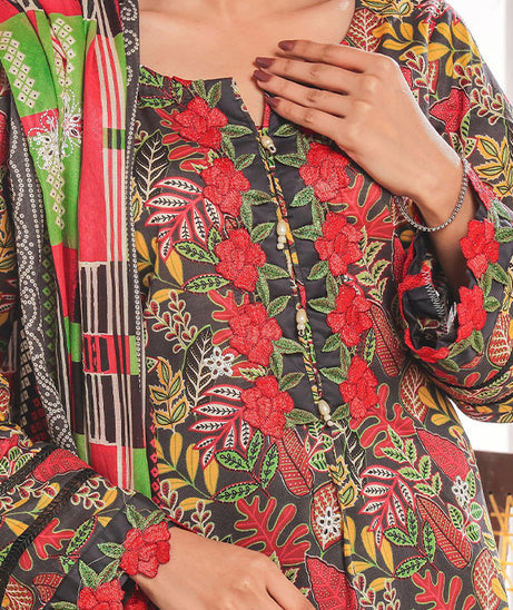 Hafiz Aaliya Emb Lawn`25 D#6 (D Grey)