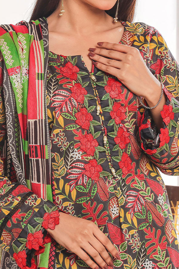 Hafiz Aaliya Emb Lawn`25 D#6 (D Grey)