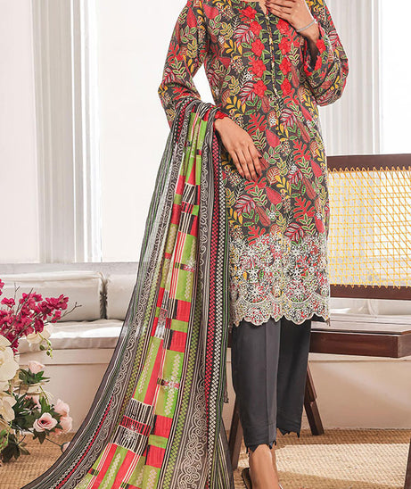 Hafiz Aaliya Emb Lawn`25 D#6 (D Grey)