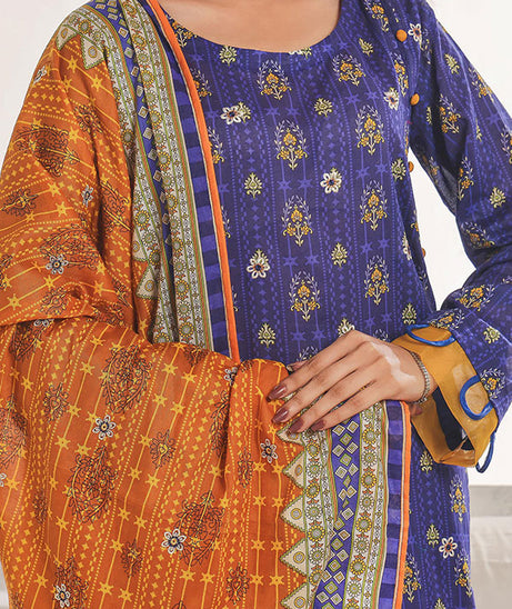 Hafiz Aaliya Emb Lawn`25 D#7 (Nevy Blue)