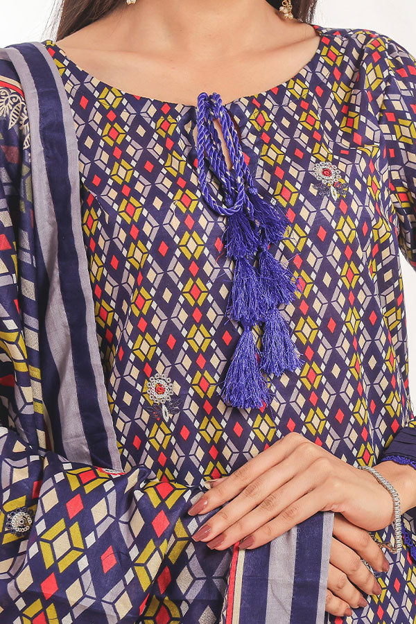 Hafiz Aaliya Emb Lawn`25 D#8 (D Blue)