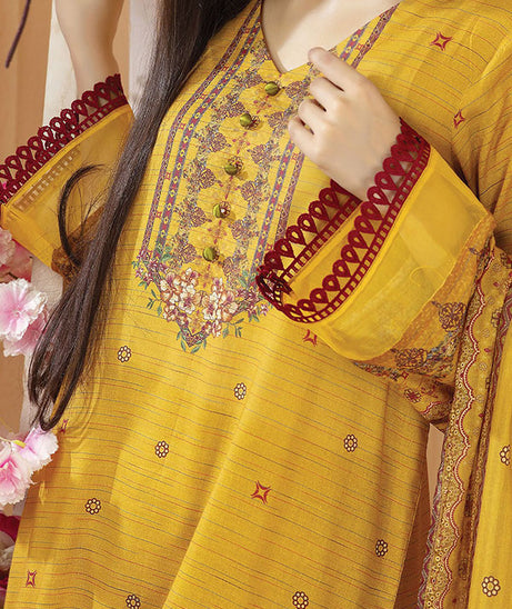 Hafiz Aarzo Digital Lawn`25 D#2 (Mustard)