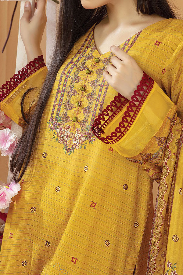 Hafiz Aarzo Digital Lawn`25 D#2 (Mustard)