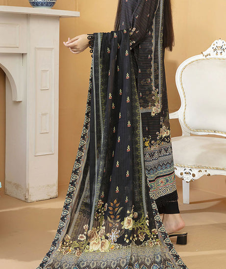 Hafiz Aarzo Digital Lawn`25 D#5 (Black)