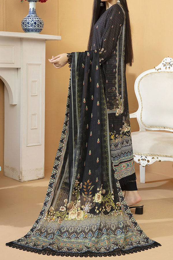 Hafiz Aarzo Digital Lawn`25 D#5 (Black)