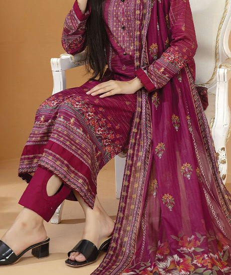Hafiz Aarzo Digital Lawn`25 D#7 (Magenda)