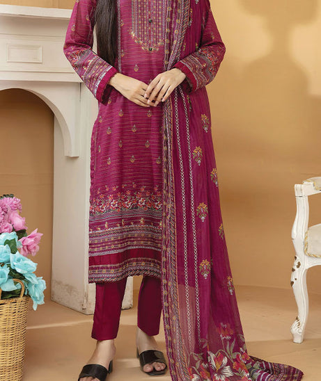 Hafiz Aarzo Digital Lawn`25 D#7 (Magenda)